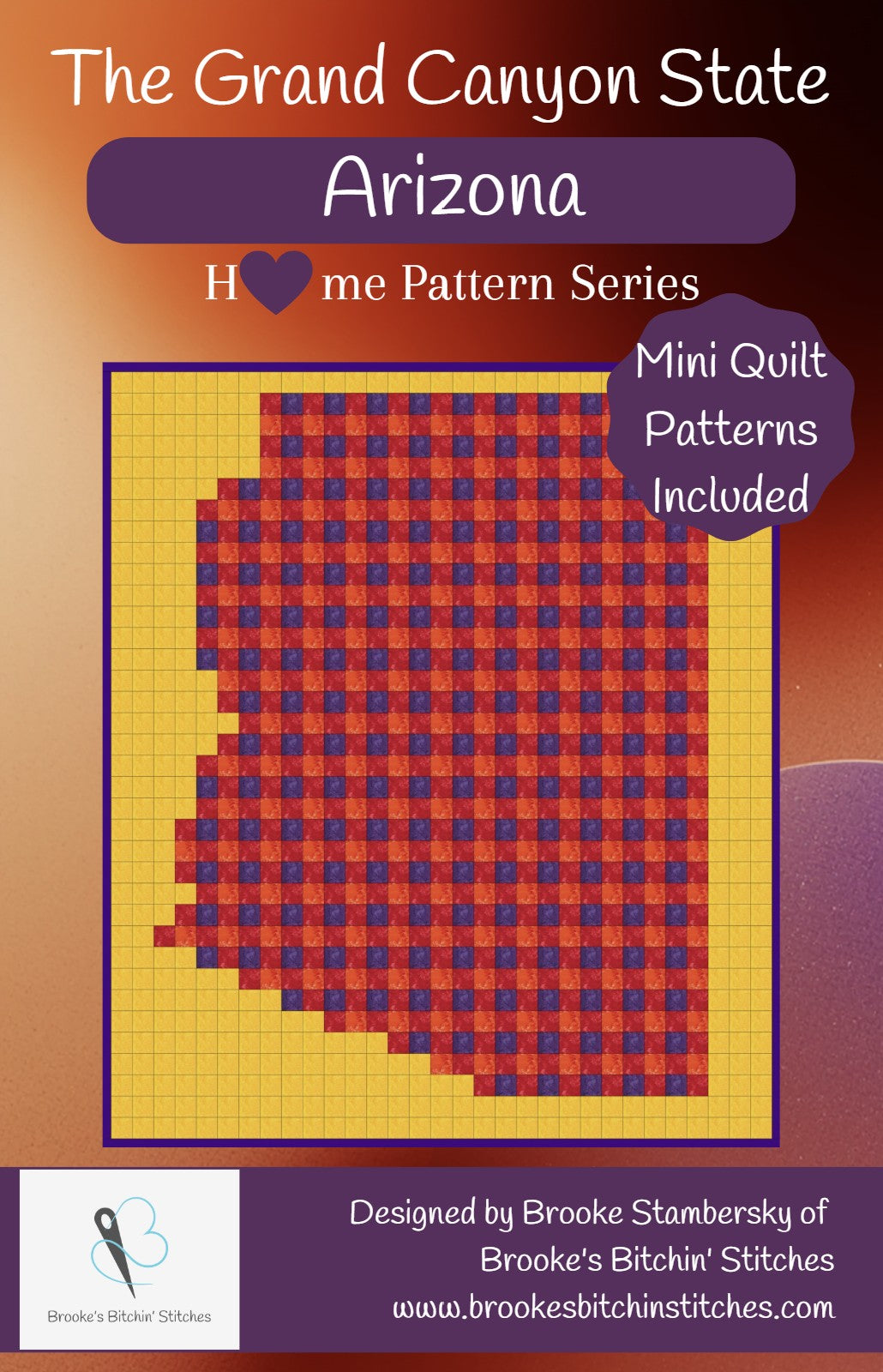 The Grand Canyon State Arizona Downloadable Pattern By Brooke's Bitchin' Stitches