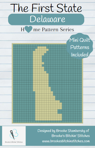 The First State Delaware Downloadable Pattern By Brooke's Bitchin' Stitches