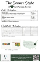 Back of the The Sooner State Oklahoma Downloadable Pattern By Brooke's Bitchin' Stitches