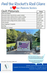 Back of the And the Rocket's Red Glare Downloadable Pattern By Brooke's Bitchin' Stitches