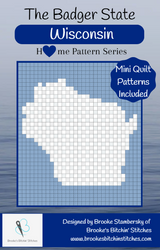 The Badger State Wisconsin Downloadable Pattern By Brooke's Bitchin' Stitches