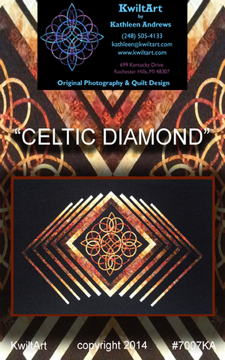 Celtic Diamond Quilt Pattern by Kwilt Art