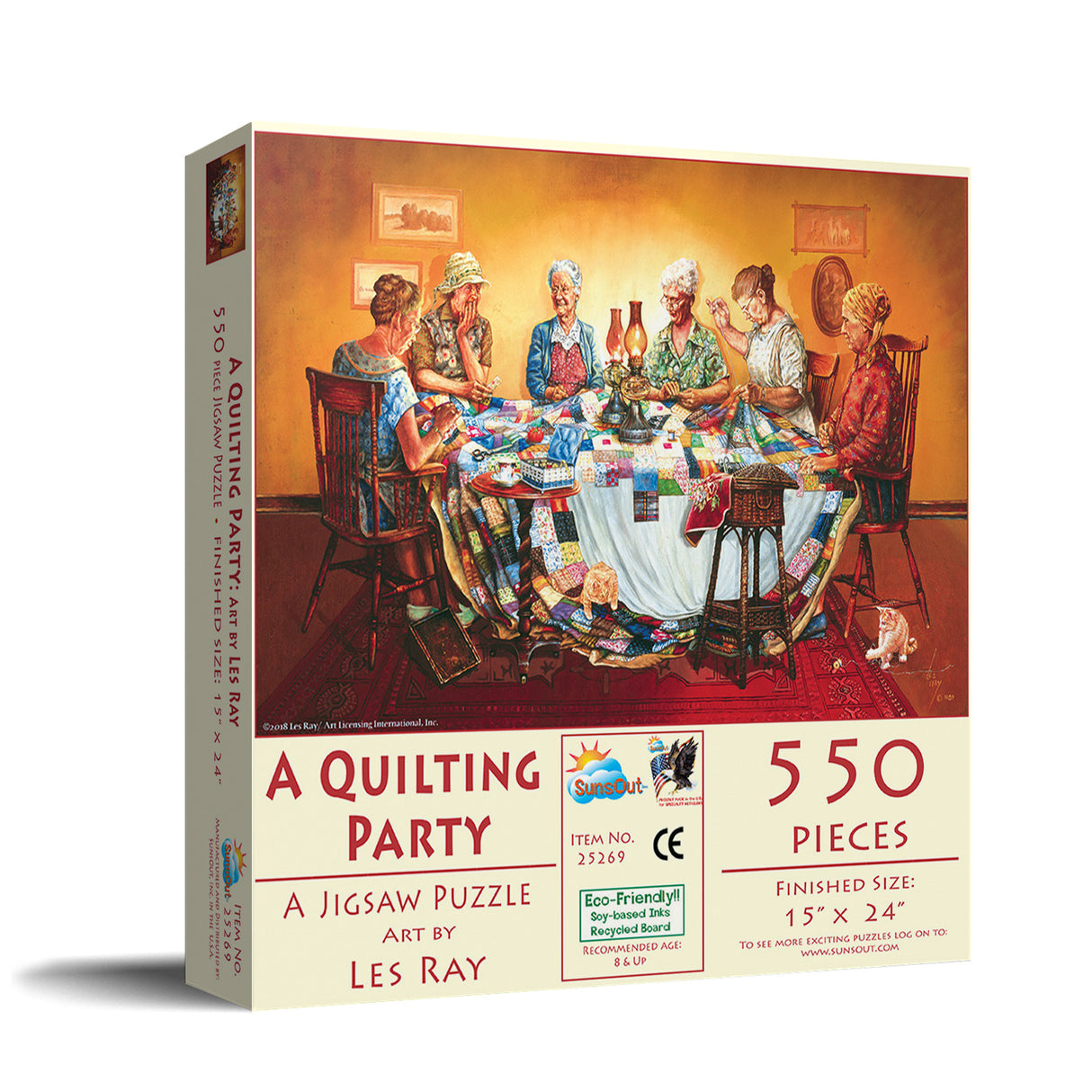 A Quilting Party Puzzle (550 Pieces) by SunsOut