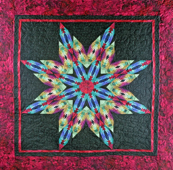 Technicolor Snowflake Quilt Pattern by Lakeview Quilting