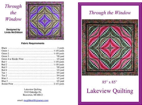 Through the Window Downloadable Pattern by Lakeview Quilting