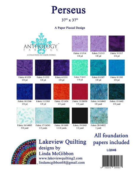 Perseus Downloadable Pattern by Lakeview Quilting