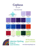 Back of the Cepheus Quilt Pattern by Lakeview Quilting
