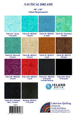 Back of the shimmering Dawn Downloadable Pattern by Lakeview Quilting