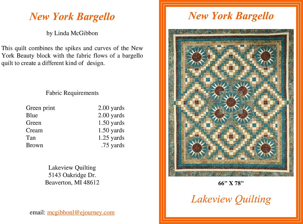 New York Bargello Downloadable Pattern by Lakeview Quilting
