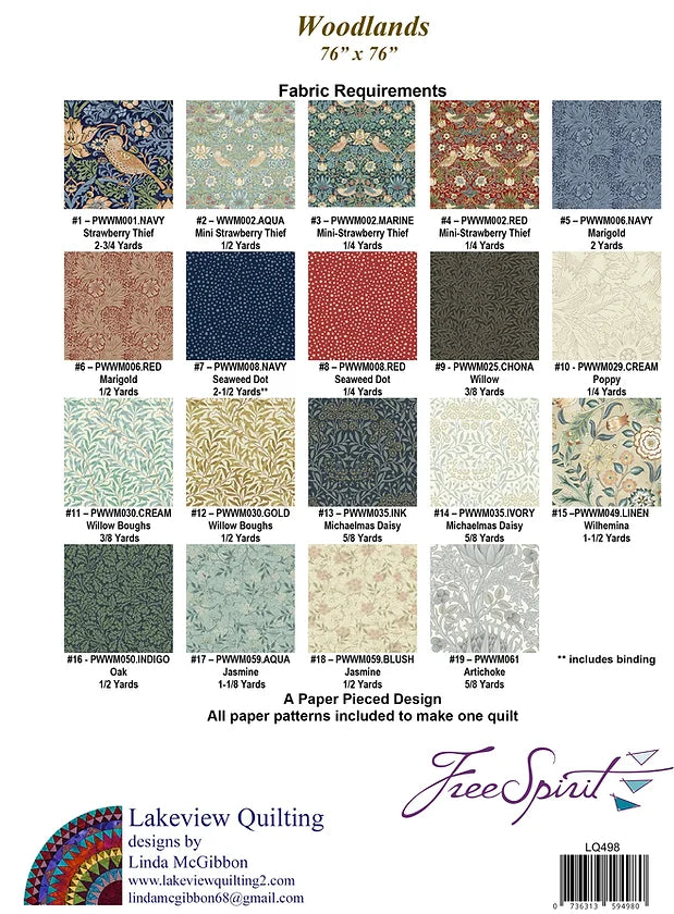 Woodlands Downloadable Pattern by Lakeview Quilting