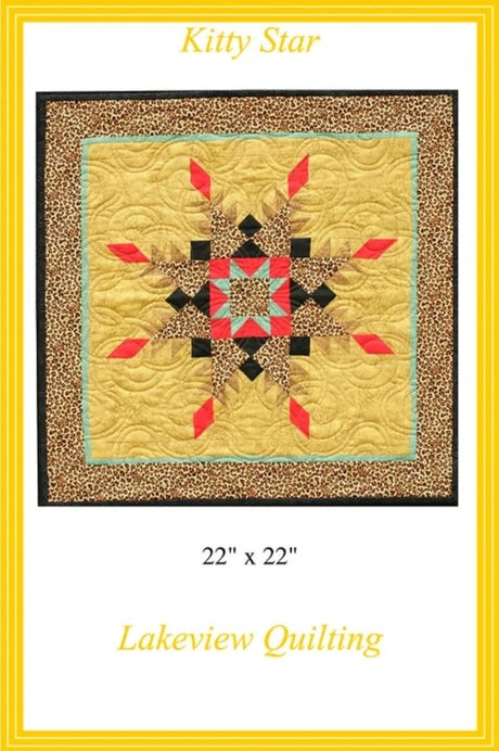 Kitty Star Quilt Pattern by Lakeview Quilting