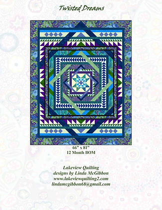 Twisted Dreams Downloadable Pattern by Lakeview Quilting