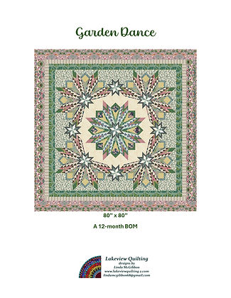 Garden Dance Downloadable Pattern by Lakeview Quilting