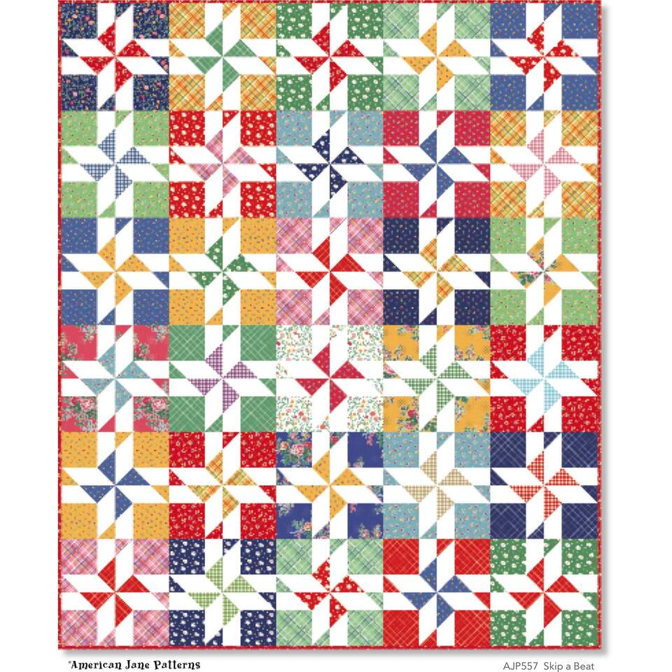 Skip a Beat Quilt Pattern by American Jane Patterns