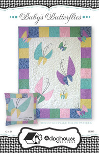 Baby's Butterflies Quilt Pattern by In The Doghouse Designs