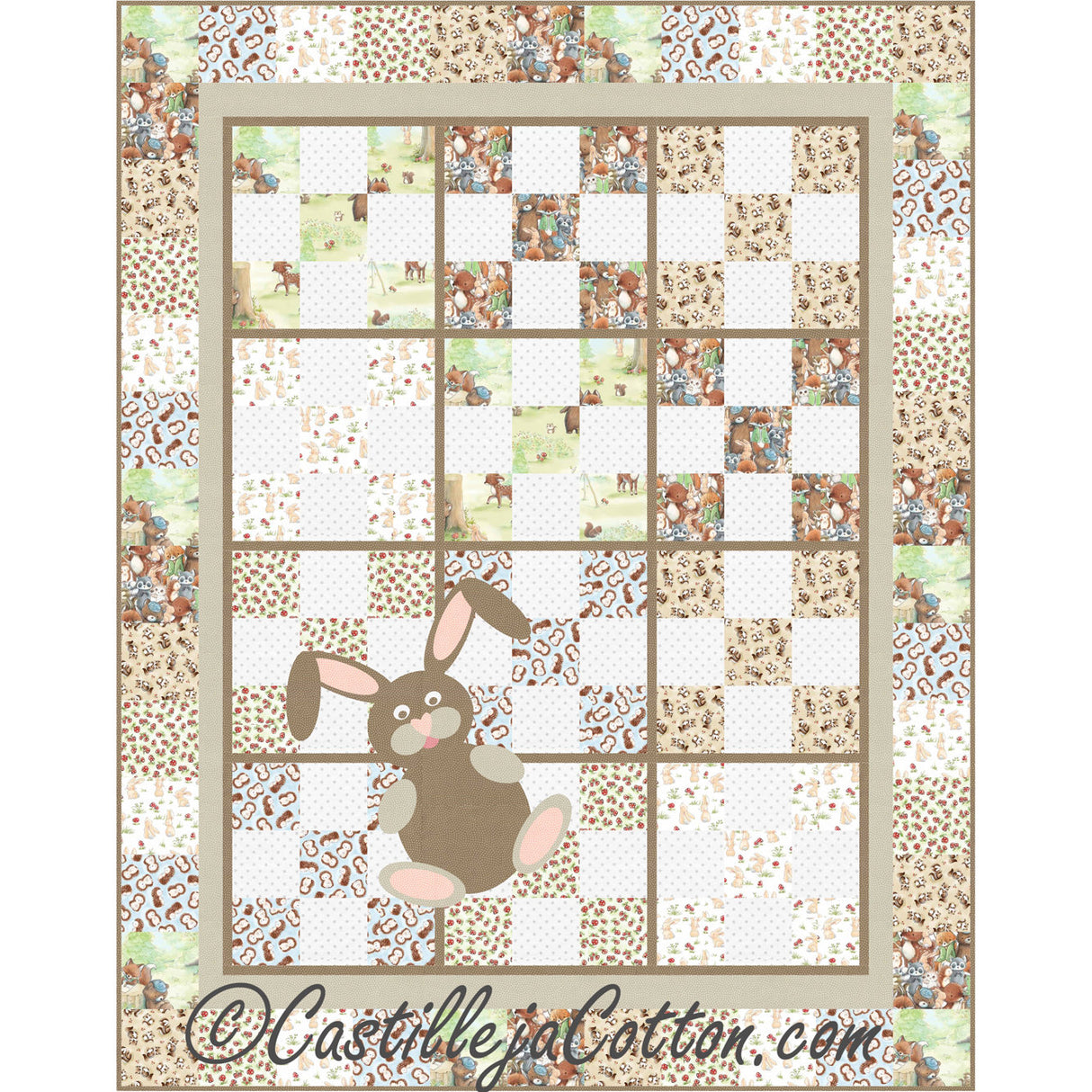 9-Patch Bunny Downloadable Pattern by Castilleja Cotton