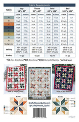 Back of the Star of Wonder Downloadable Pattern by Crafty Moose Quilts