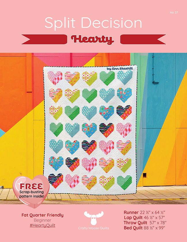 Split Decision: Hearty Downloadable Pattern by Crafty Moose Quilts