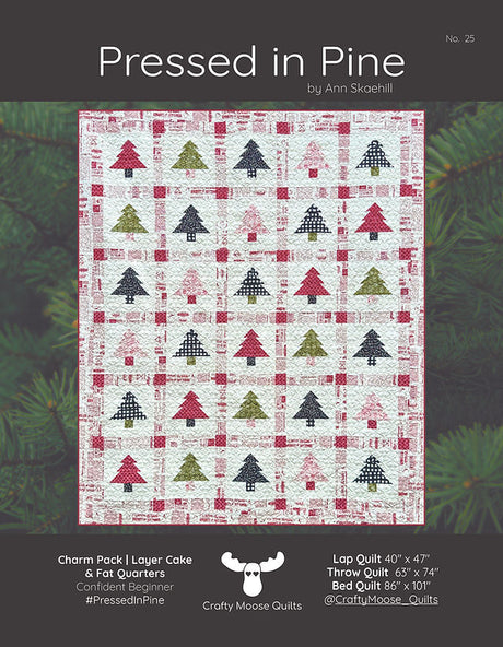 Pressed in Pine Downloadable Pattern by Crafty Moose Quilts