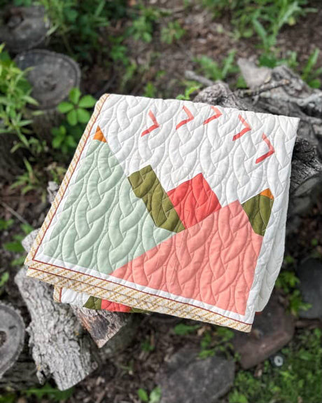 Back of the Ascend Downloadable Pattern by Crafty Moose Quilts