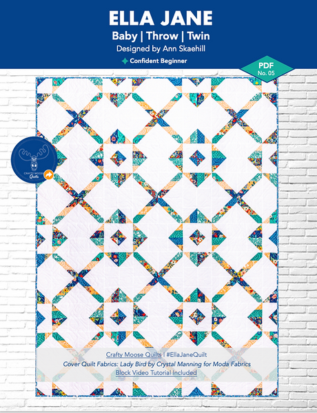 Ella Jane Downloadable Pattern by Crafty Moose Quilts