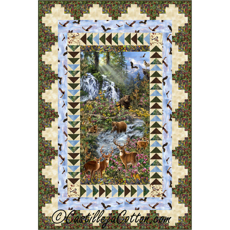 Wilderness Panel Downloadable Pattern by Castilleja Cotton