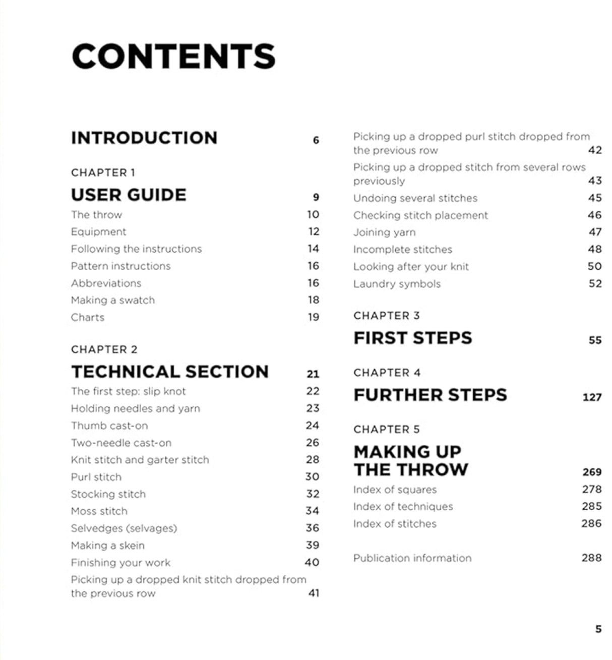 Back of the Knitting Stitches Bible by Search Press USA