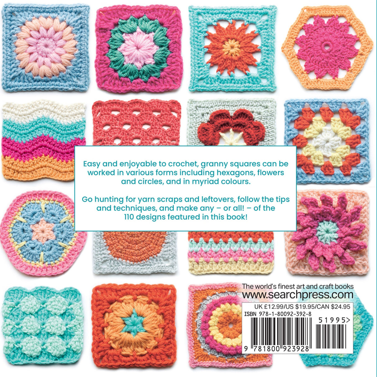 Back of the Granny Squares Bible by Search Press USA
