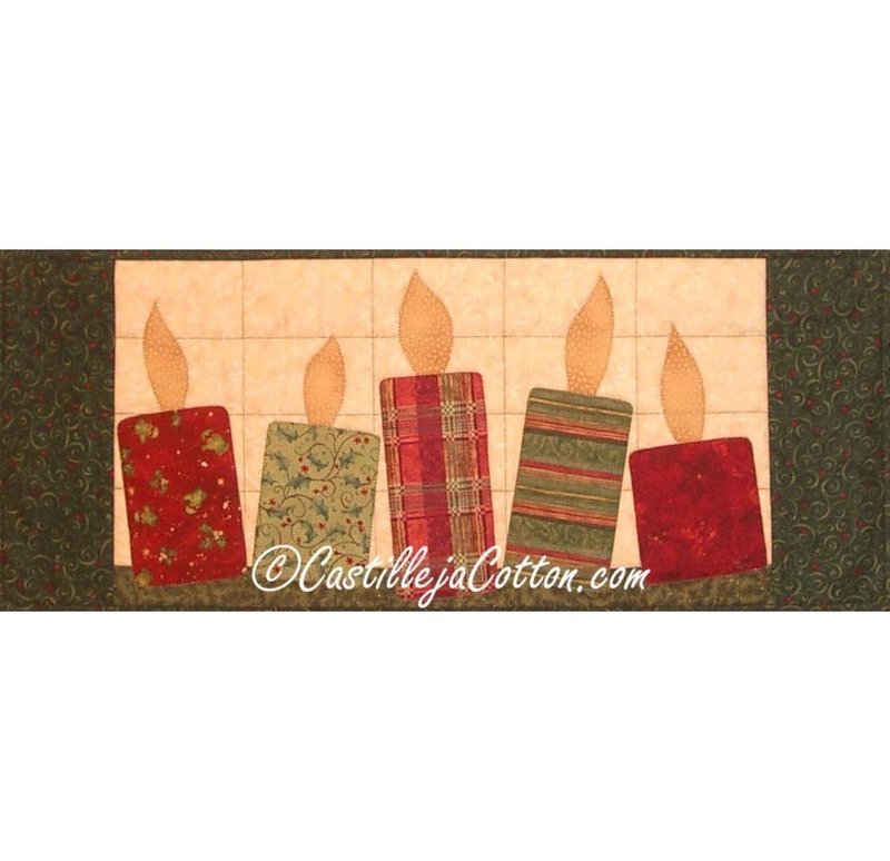 Country Candles Downloadable Pattern By Castilleja Cotton