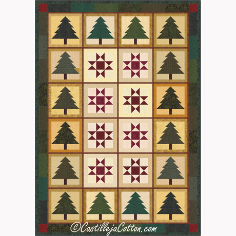 Starry Trees Downloadable Pattern by Castilleja Cotton