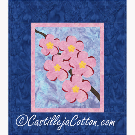 Plumeria Downloadable Pattern By Castilleja Cotton