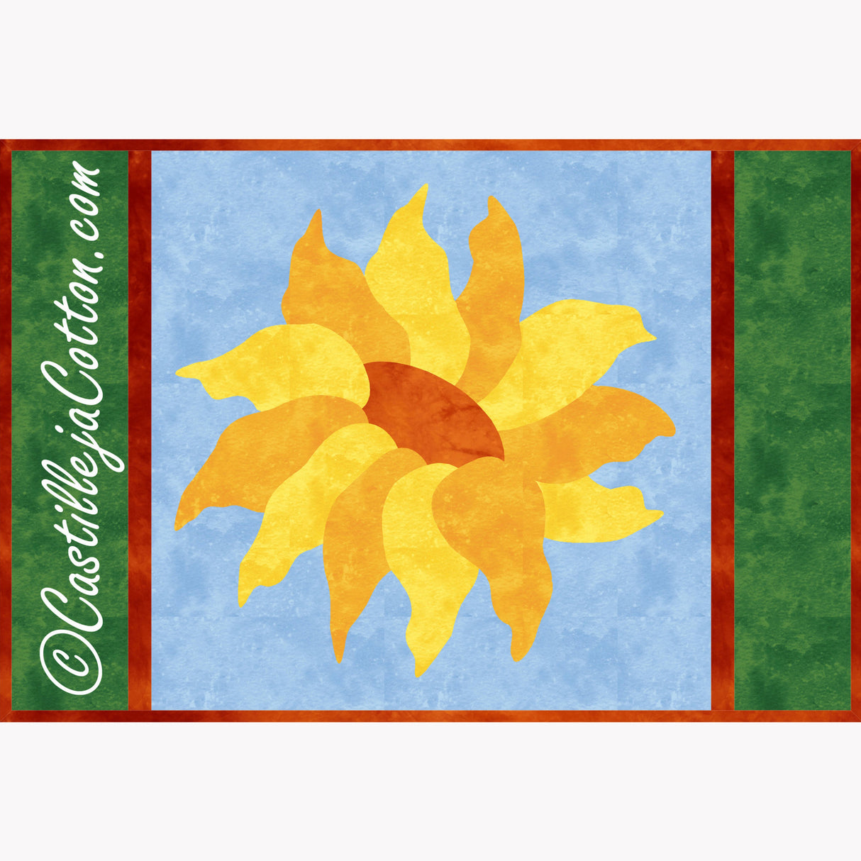 Sunflower Placemats Downloadable Pattern by Castilleja Cotton