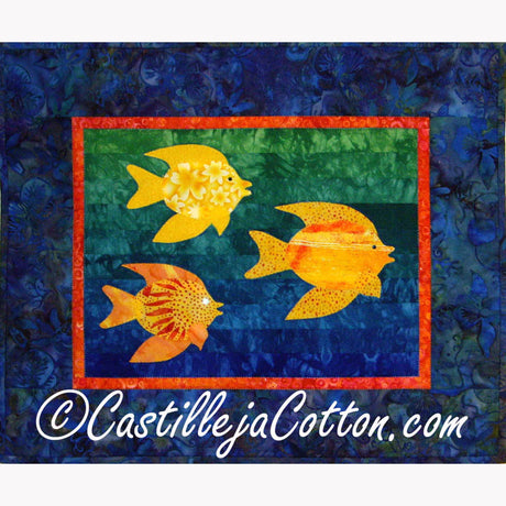 Swimming About Downloadable Pattern by Castilleja Cotton