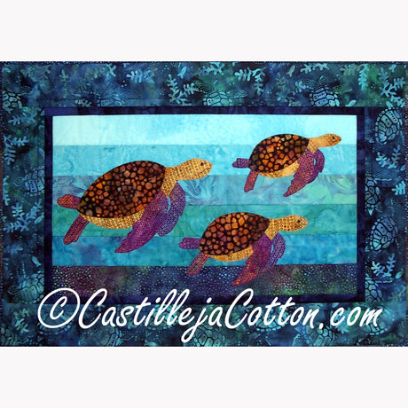 Cruising Turtles R2 Downloadable Pattern By Castilleja Cotton