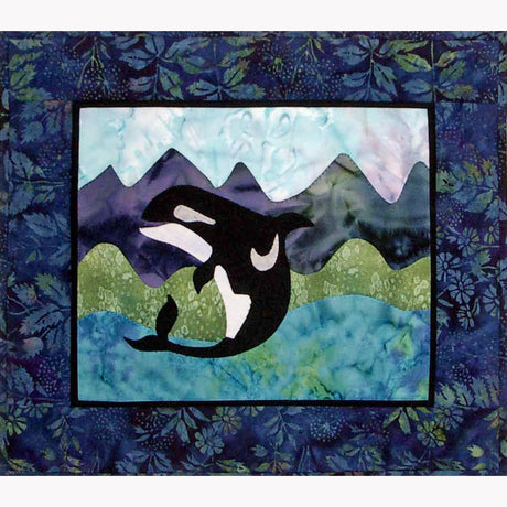 Jumping Whale Downloadale Pattern by Castilleja Cotton