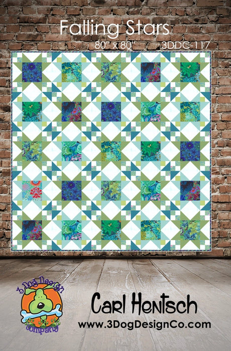 Falling Stars Quilt Pattern by 3 Dog Design Co Quilt Patterns