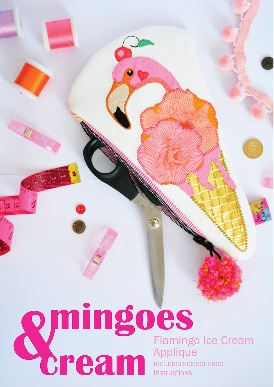 Mingoes & Cream Scissor Case Pattern by Sew Quirky