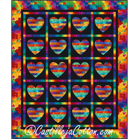 Radiant Heart Lap Downloadable Pattern By Castilleja Cotton