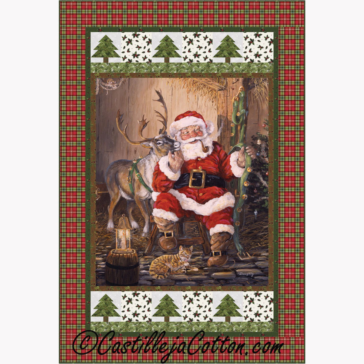 Santa Time To Go Downloadable Pattern by Castilleja Cotton