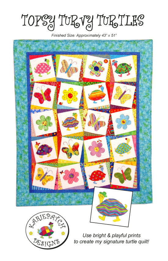 Topsy Turvy Turtles Quilt Pattern by Karie Patch Designs