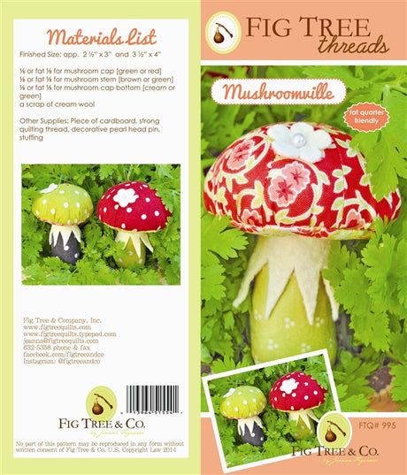Mushroomville Quilt Pattern by Fig Tree Quilts