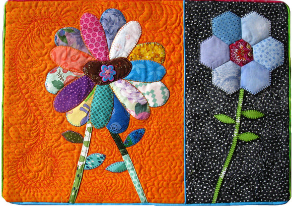 Scrappy Flower Bunches Downloadable Pattern by Sam Quilt Designs