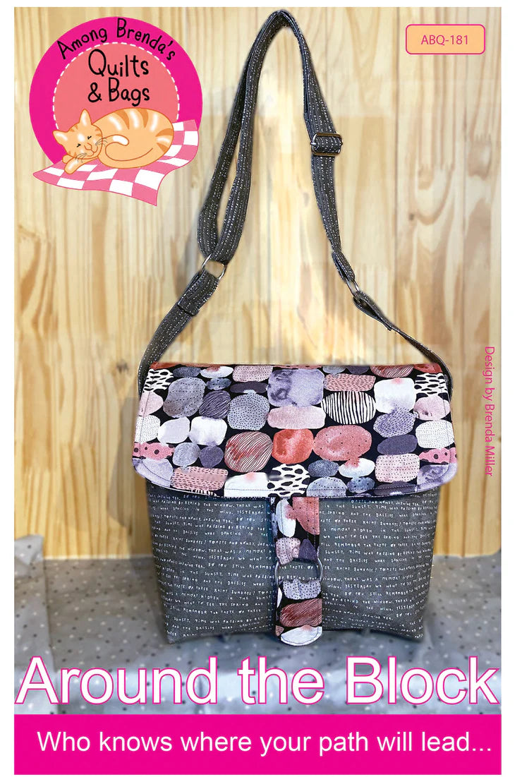 Around the Block Messenger Bag Pattern by Among Brendas Quilts and Bags