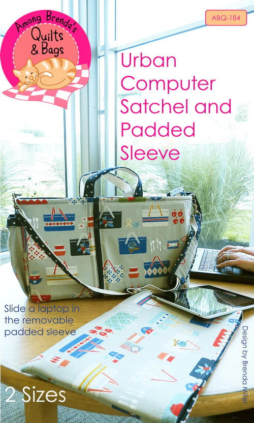 Urban Computer Satchel Pattern by Among Brenda's Quilts and Bags