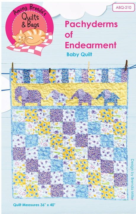 Pachyderms of Endearment by Among Brenda's Quilts & Bags