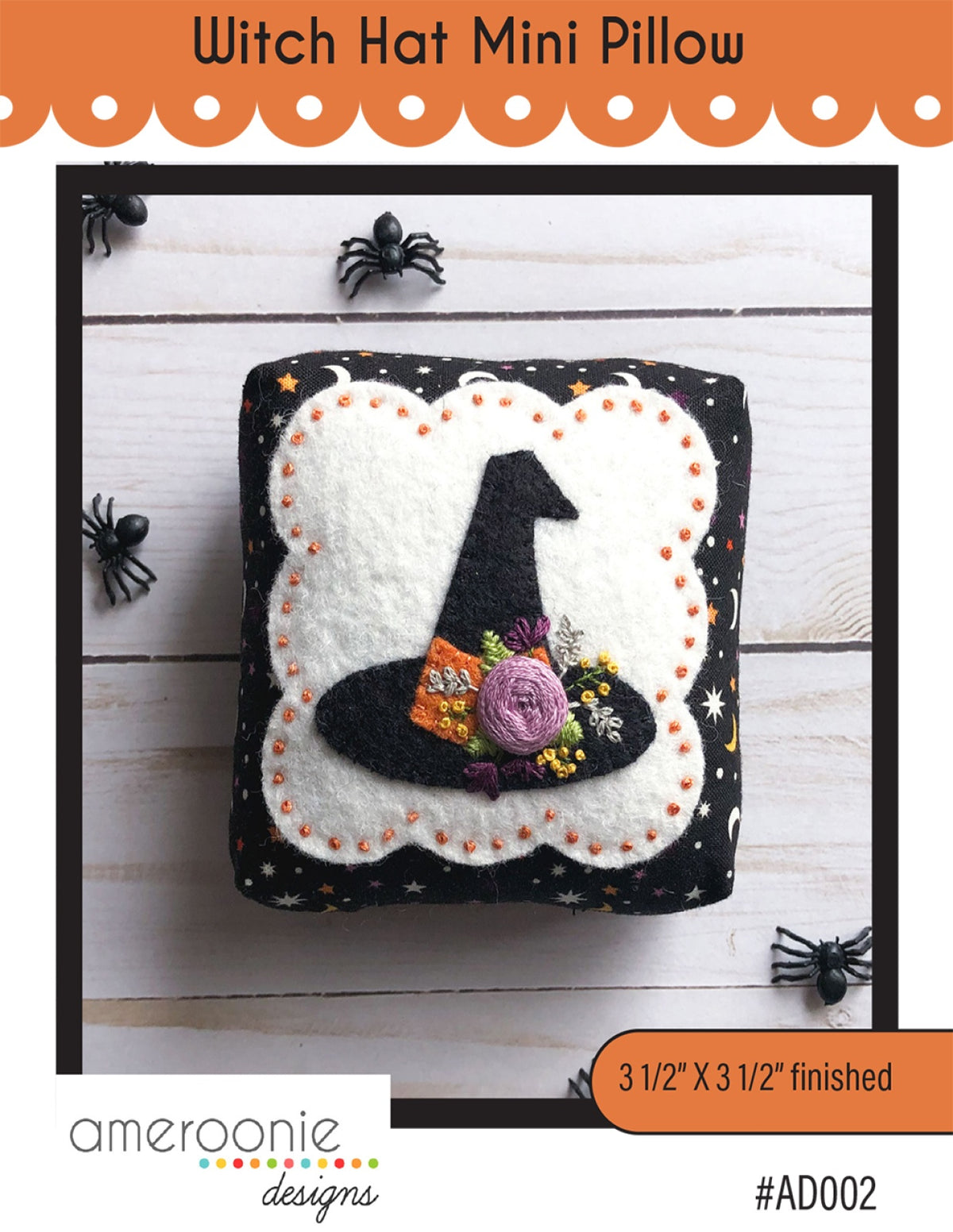 Witch Hat Mini Pillow by Ameroonie Designs