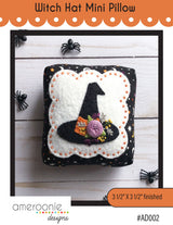 Witch Hat Mini Pillow by Ameroonie Designs