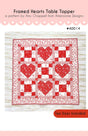 Framed Heart Table Topper by Ameroonie Designs