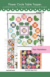 Flower Circle Table Topper by Ameroonie Designs