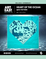 Heart of the Ocean Quilt Pattern by Art East Quilting CO